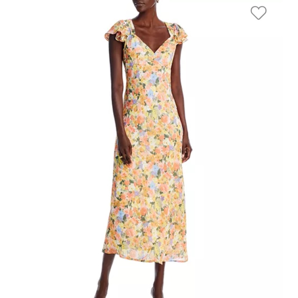Long floral dress, Aqua Brand, size XS